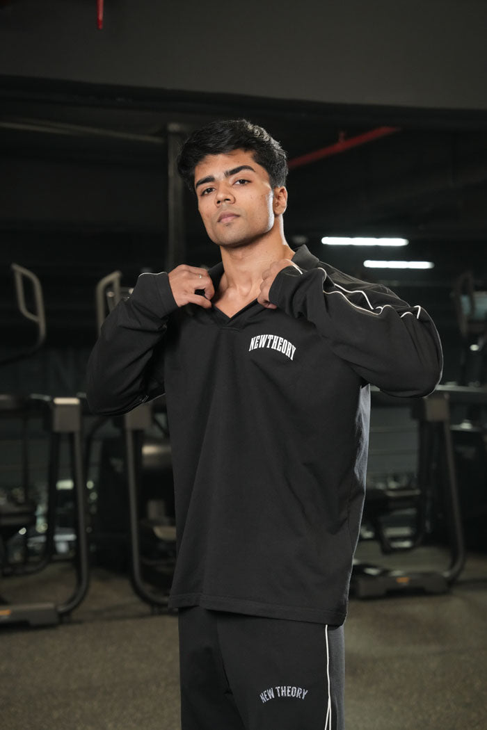 Legacy Full Sleeve Polo - Black