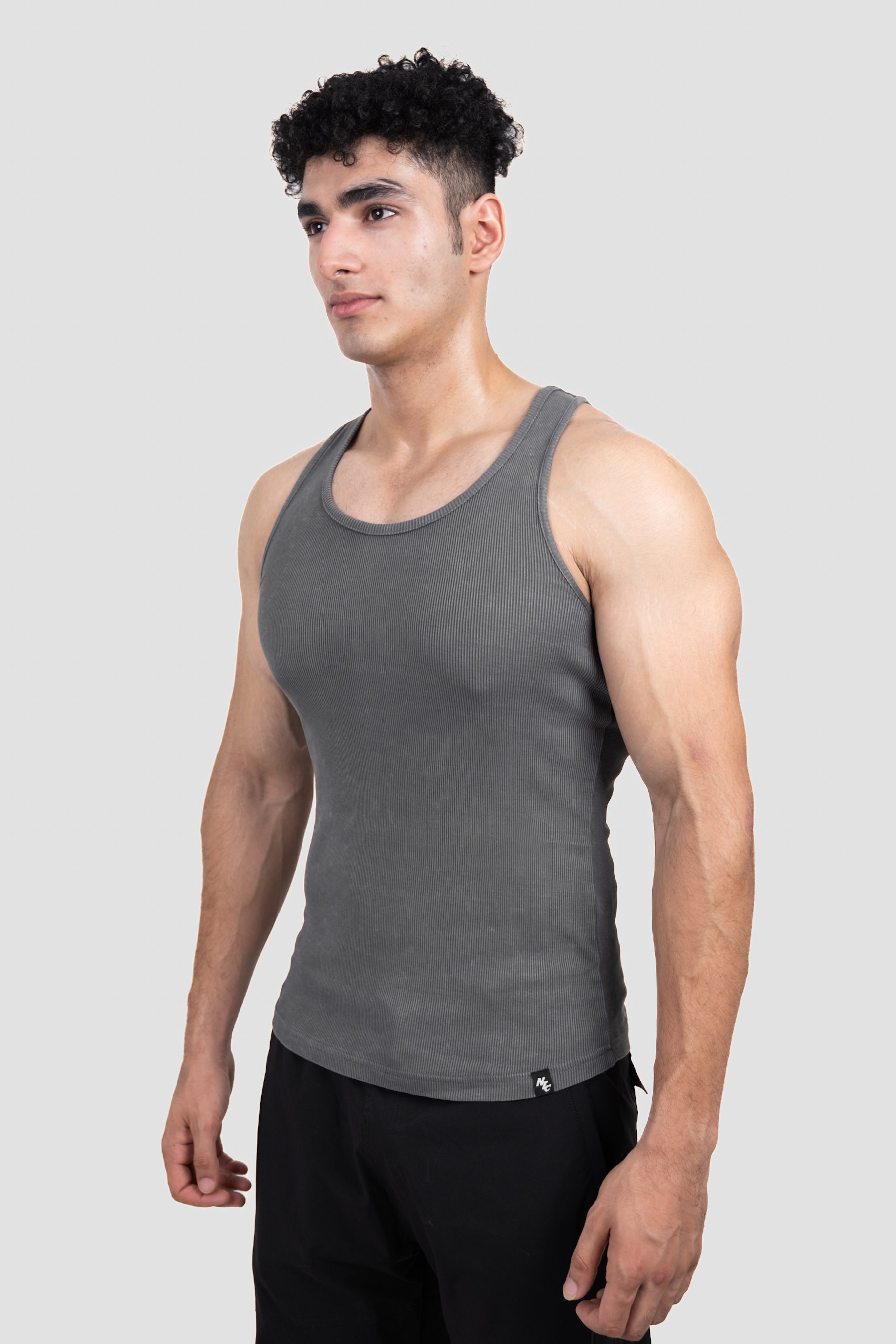 Washed Muscle-Up Ribbed Tank 2pk