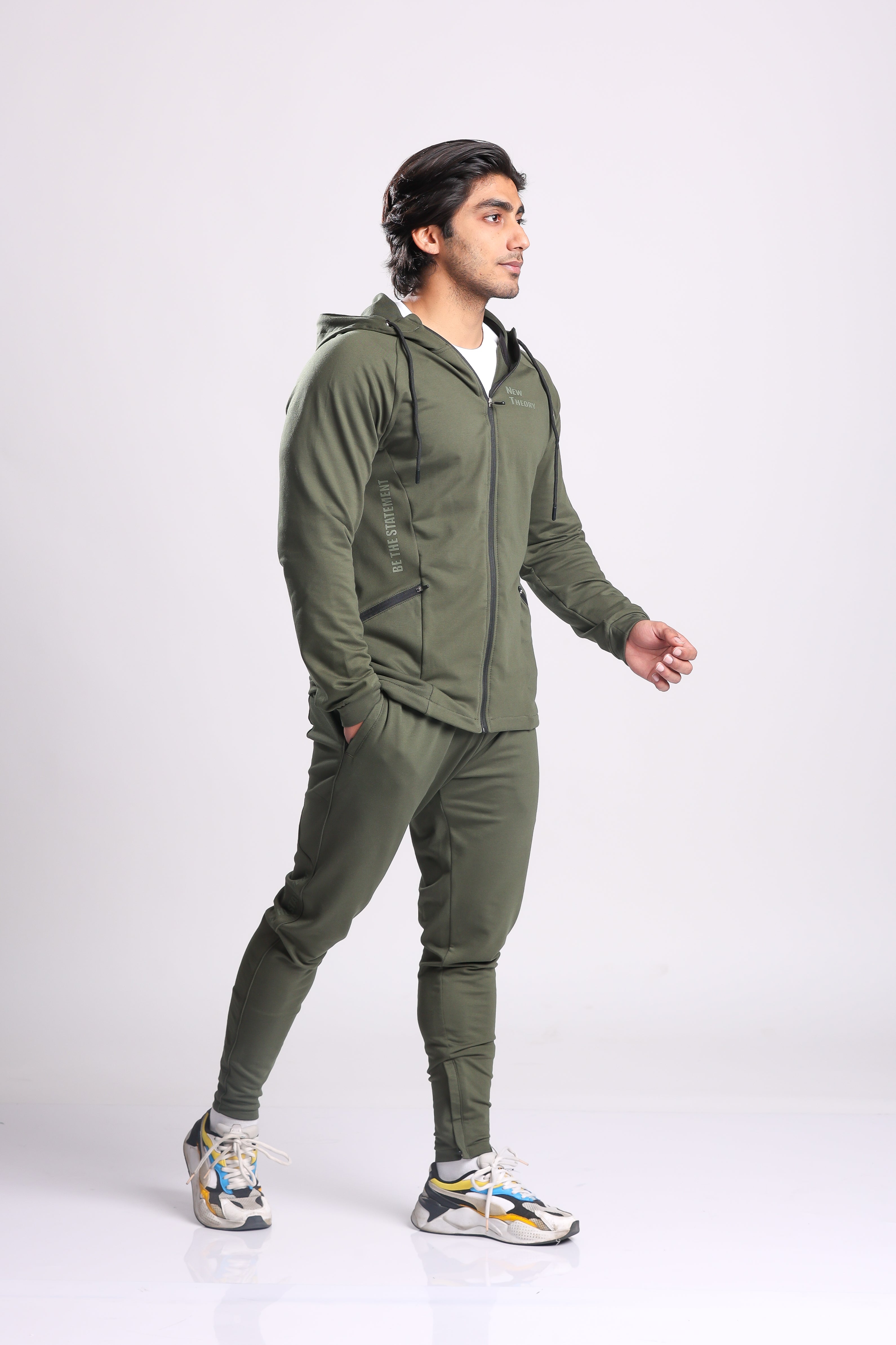 Athletic Training Tracksuit- Olive