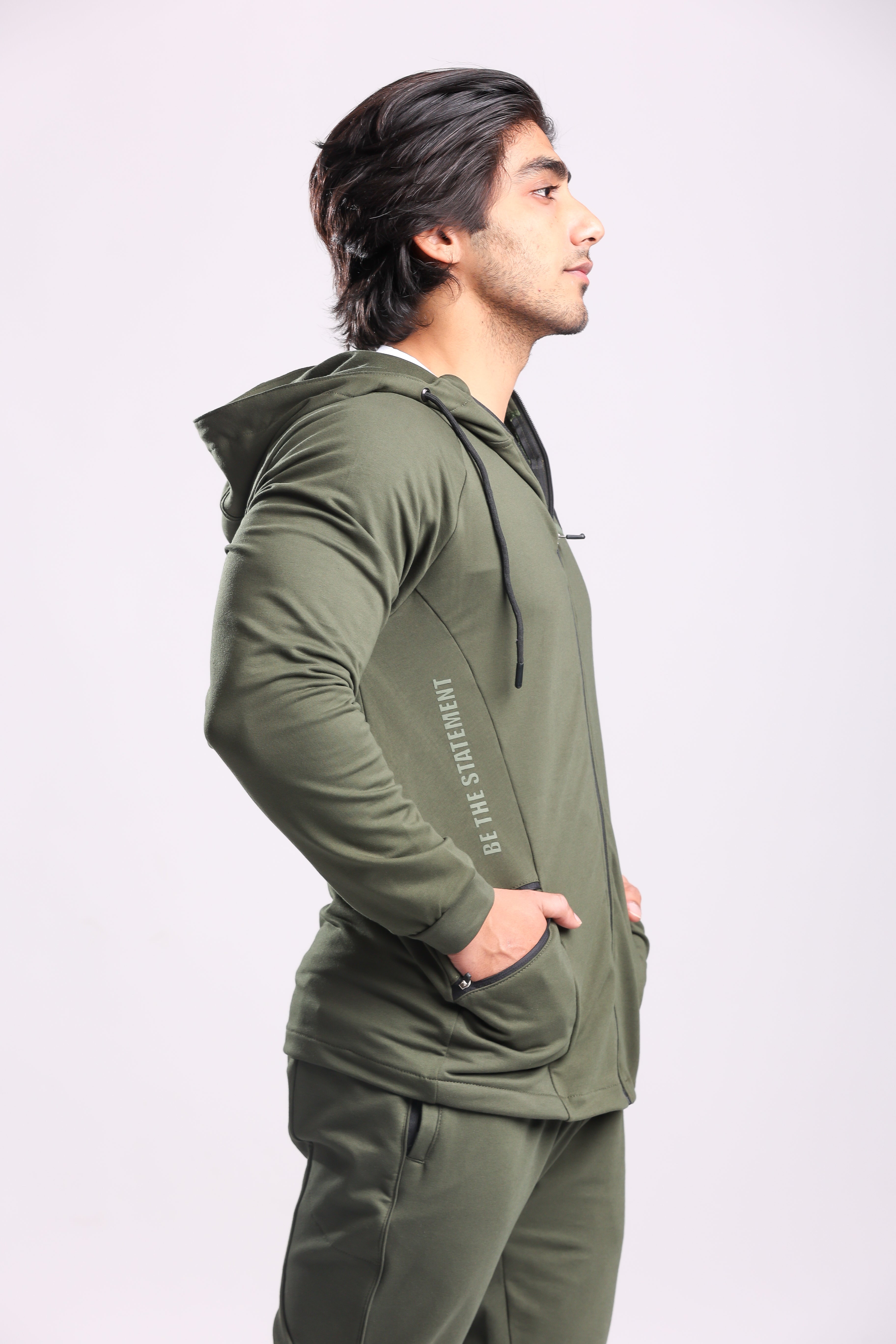 Athletic Training Tracksuit- Olive