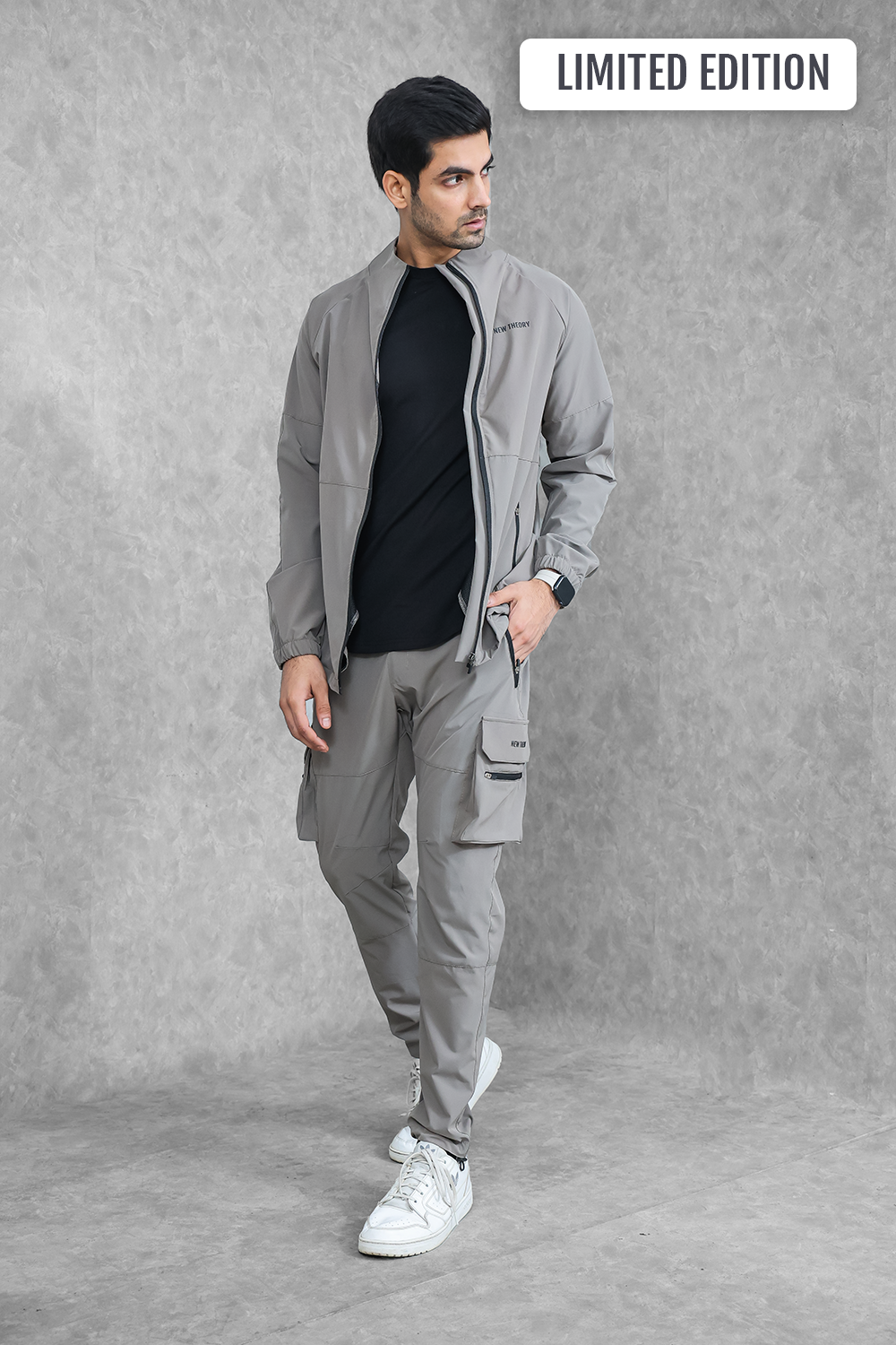 Impact Woven Cargo Tracksuit - Dark Mink