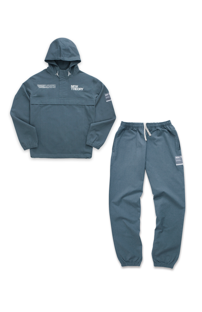 NT001 Parkha Hoodie & Pant Lead Blue