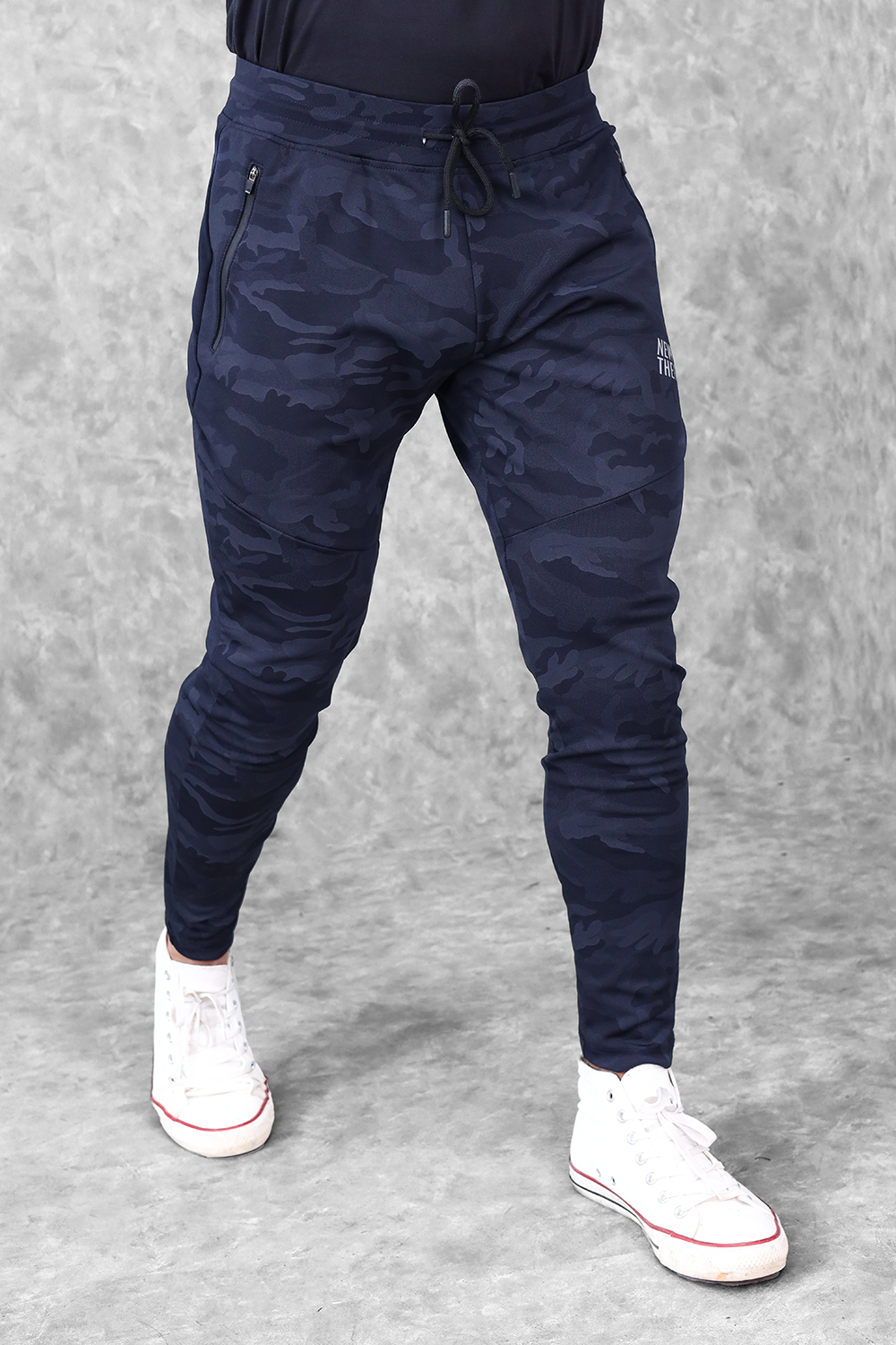 Camo Performance Jogger- Navy