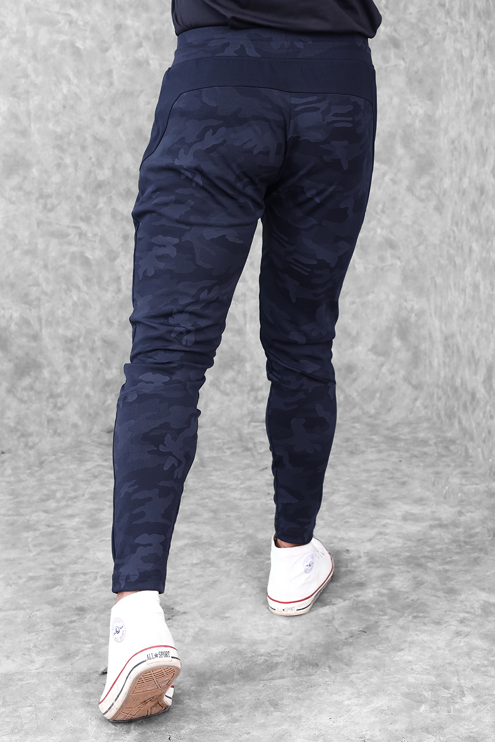 Camo Performance Jogger- Navy