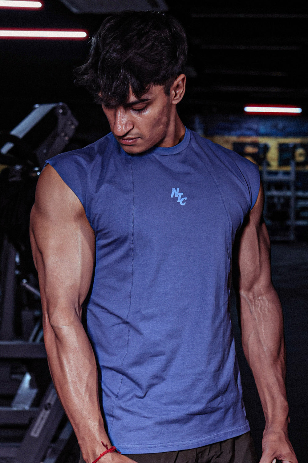 Legacy Cut Off Tank - Titanium Blue