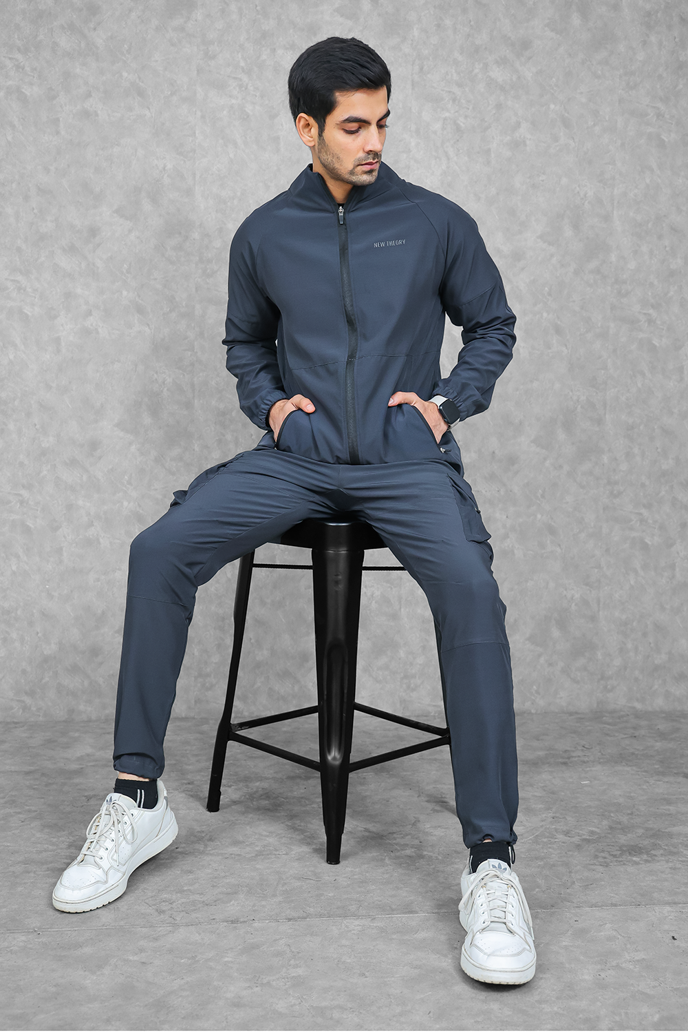 Impact Woven Track Top - Dark Grey