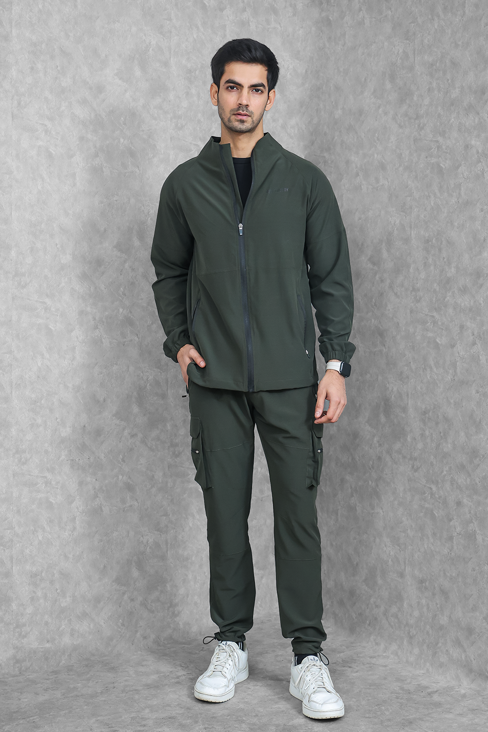 Impact Woven Track Top - Olive