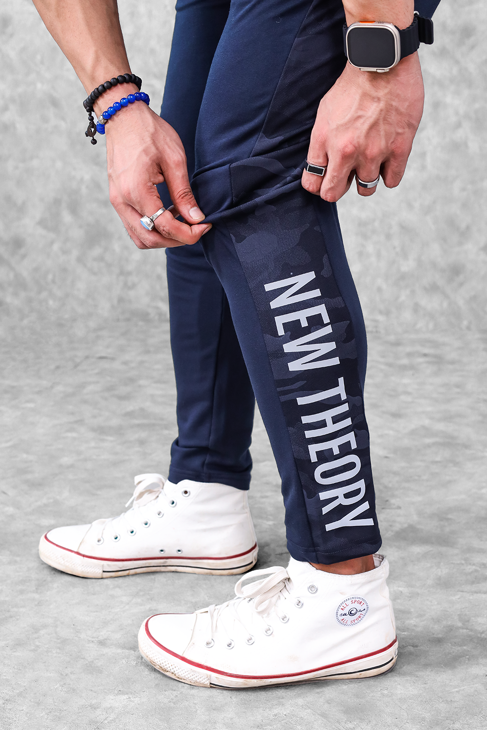 Active Camo Jogger- Navy