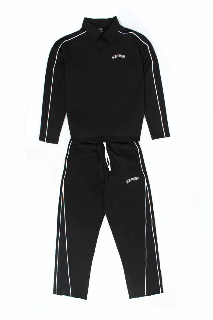 Legacy Jogger and Polo Set-Black