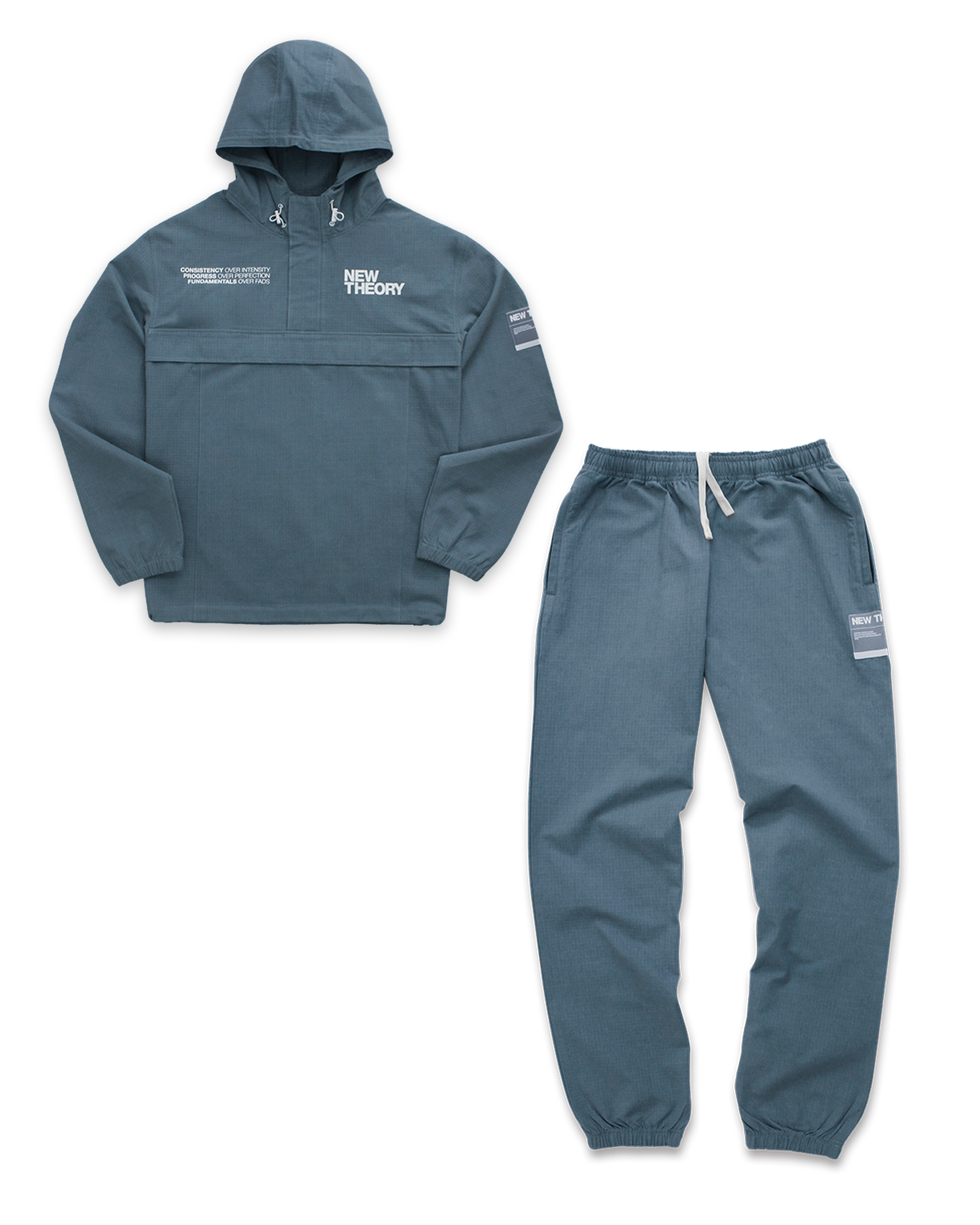 NT001 Parkha Hoodie & Pant Lead Blue