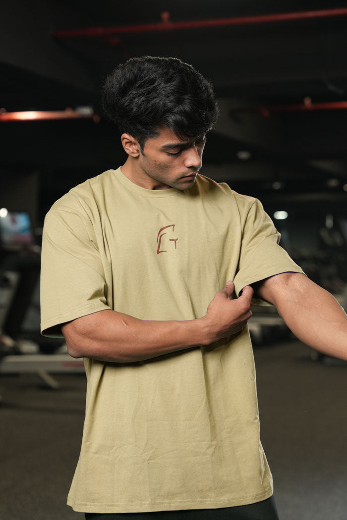 Legacy Oversized T-Shirt-Beige