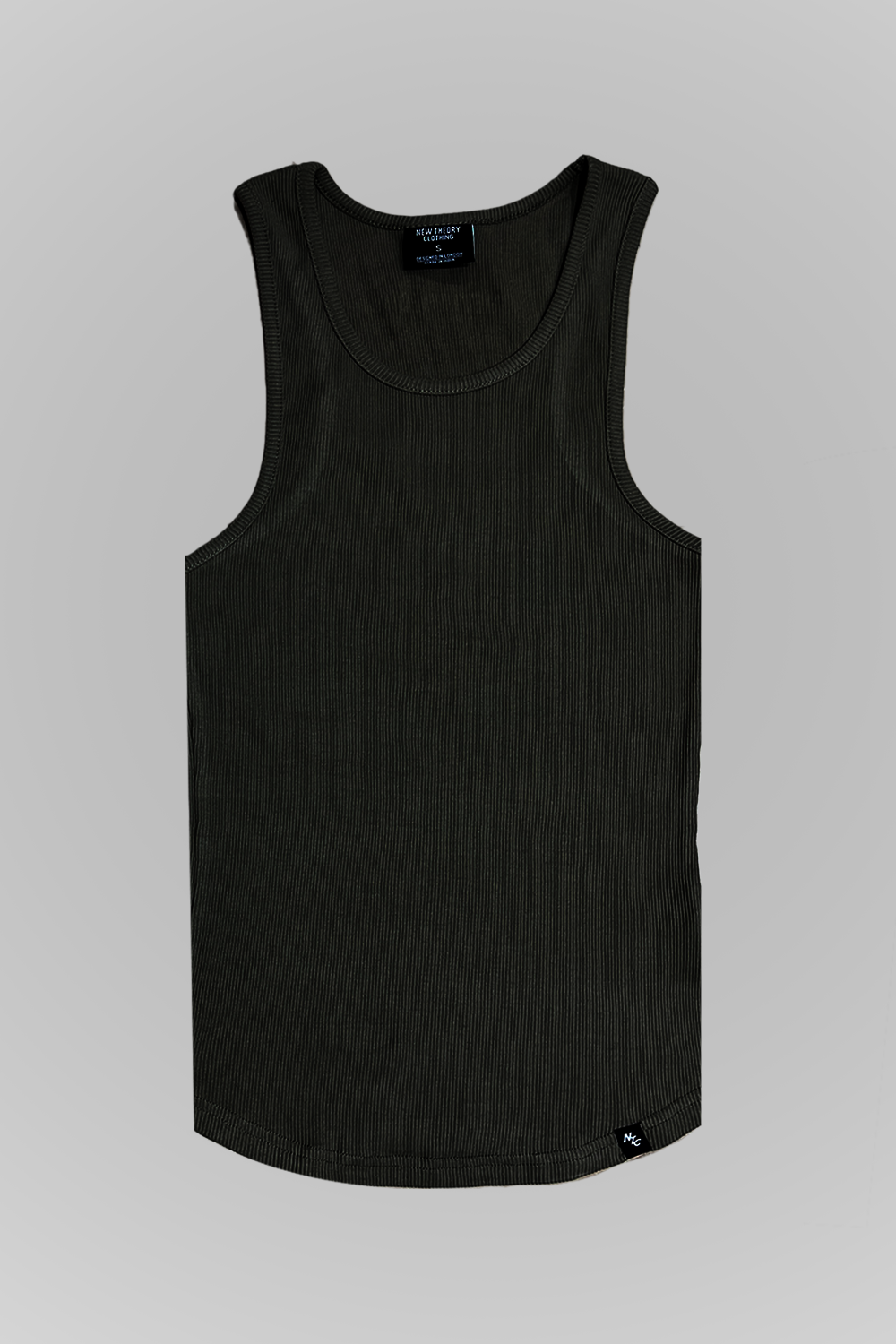 Muscle-Up Ribbed Tank - Black