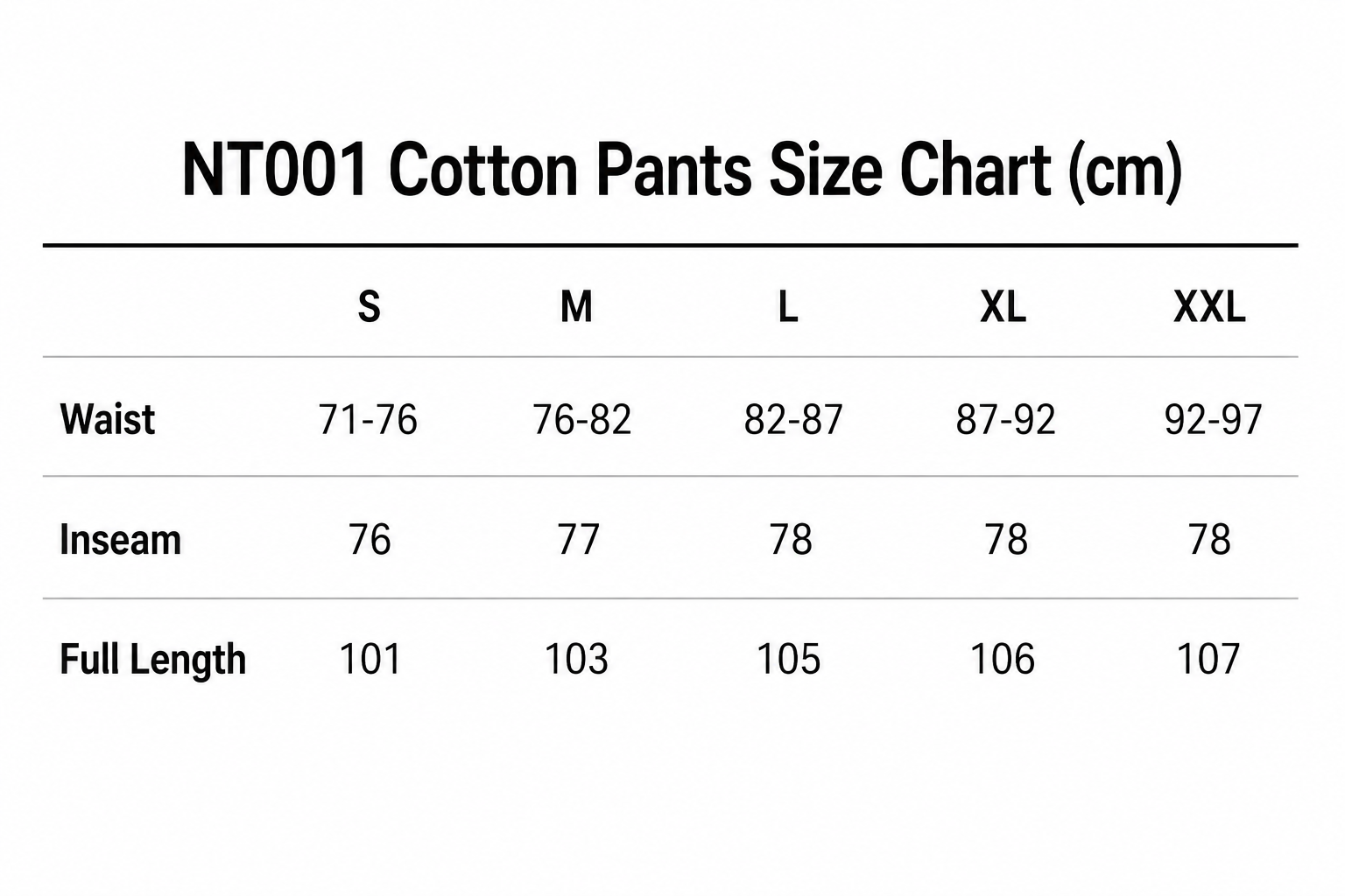 NT001 Cotton Pants