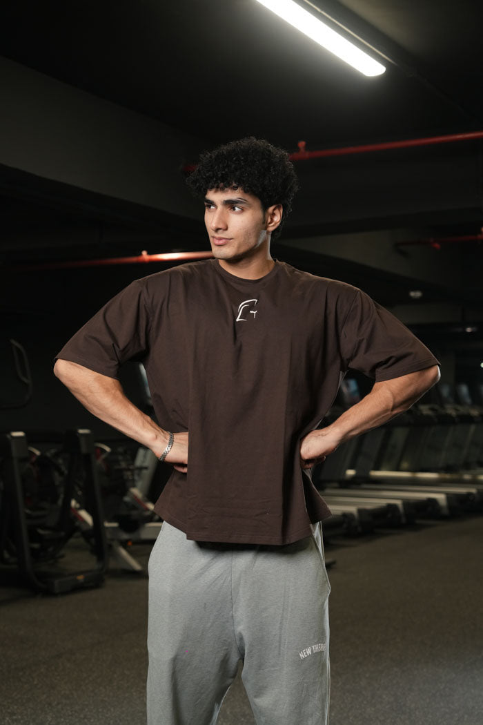 Legacy Oversized T-Shirt-Brown