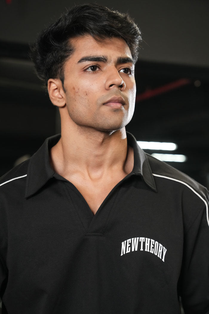 Legacy Jogger and Polo Set-Black