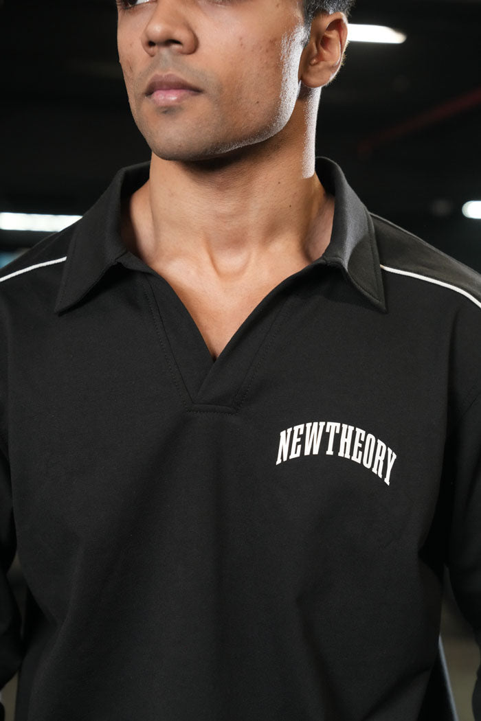 Legacy Jogger and Polo Set-Black