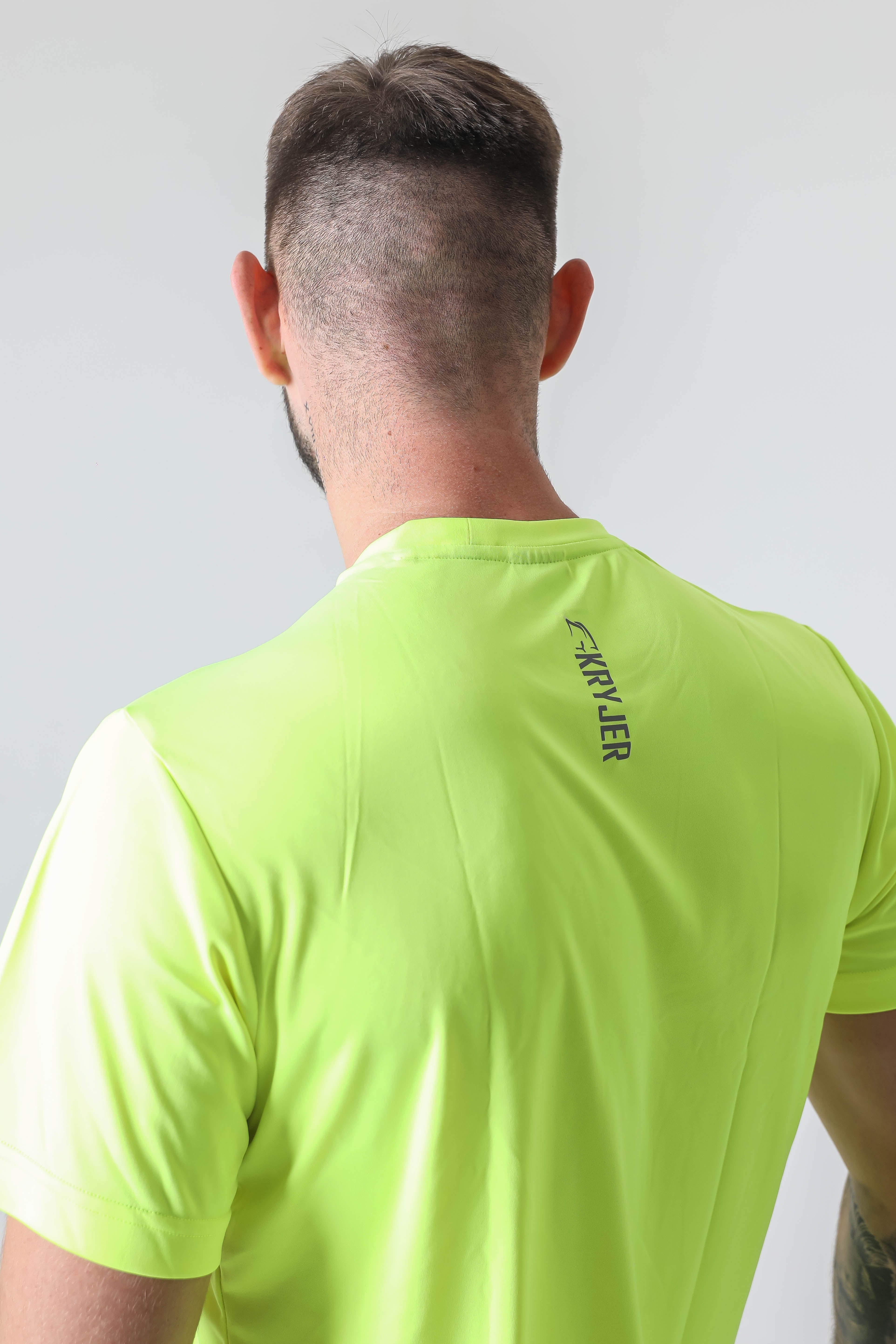 Kryjer X NTC Essential Range Half T-Shirt - Neon Yellow