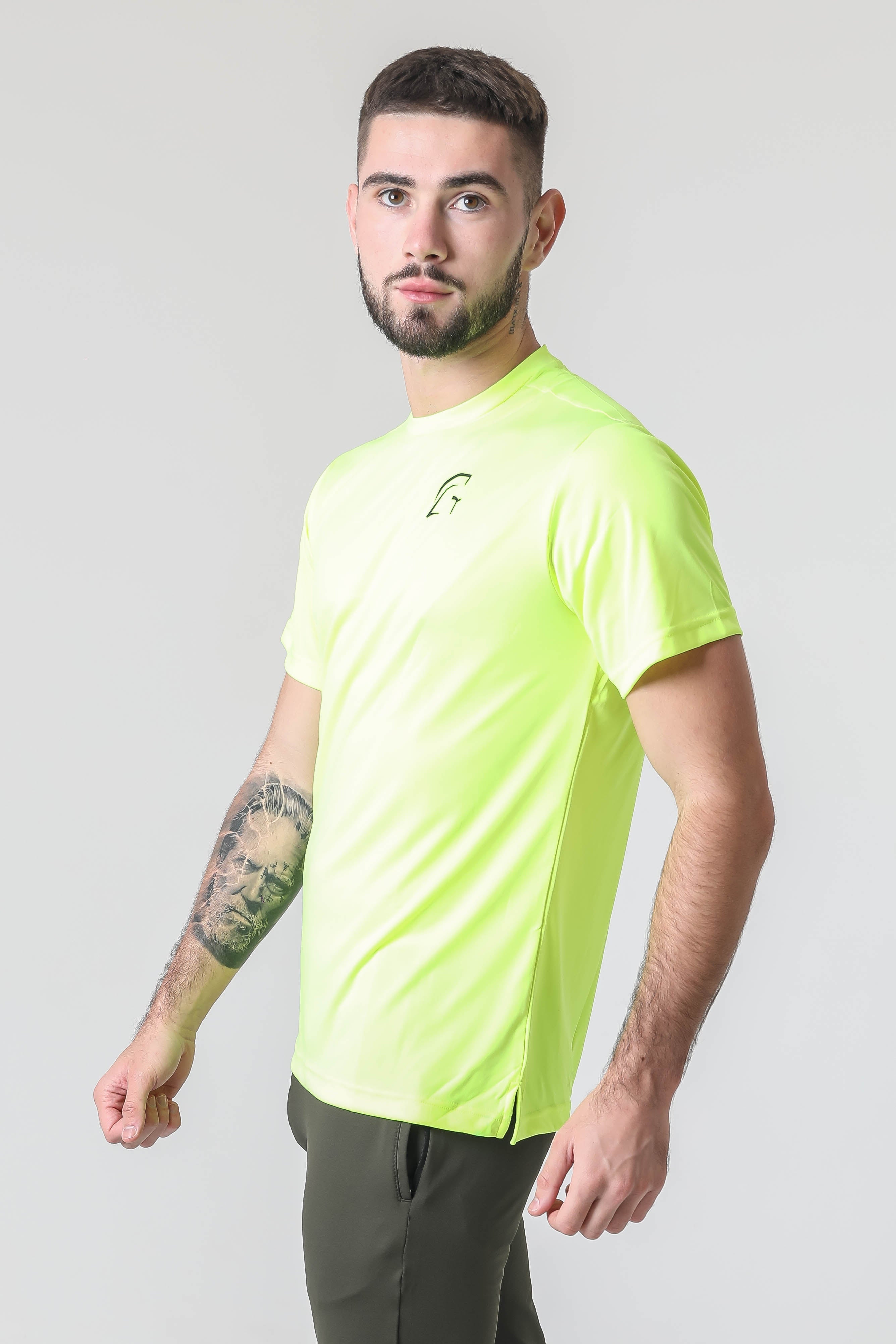 Kryjer X NTC Essential Range Half T-Shirt - Neon Yellow