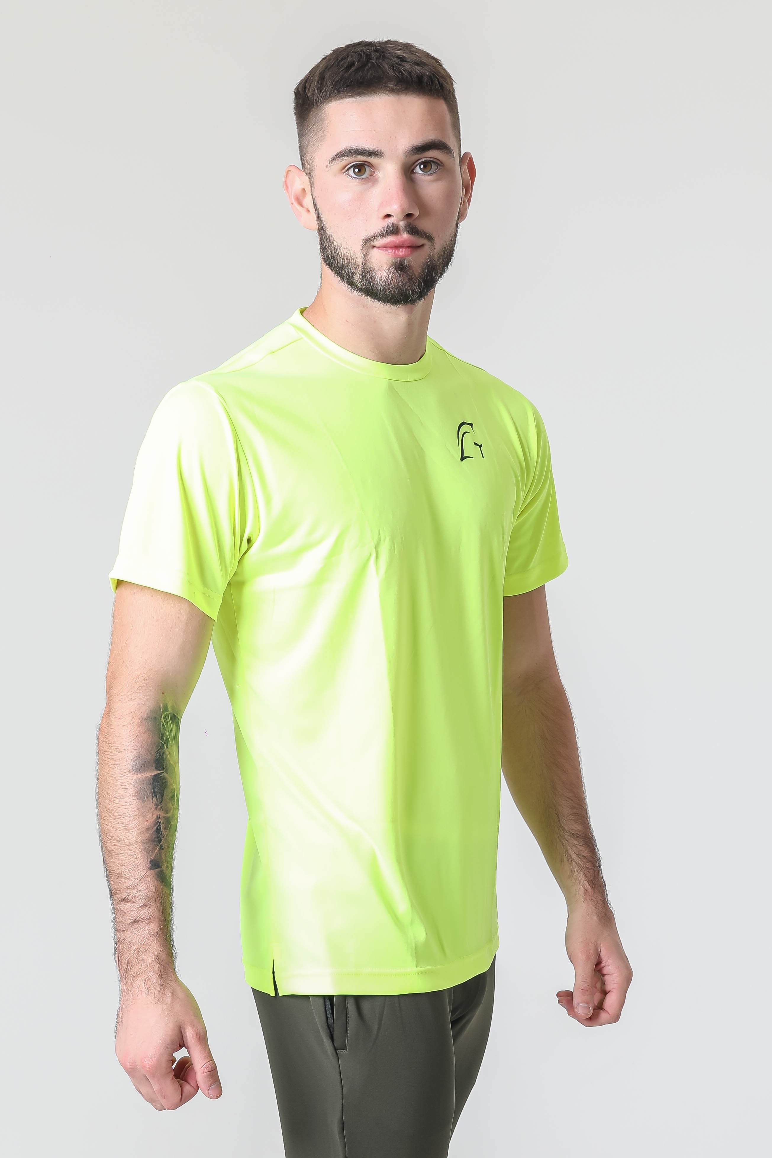 Kryjer X NTC Essential Range Half T-Shirt - Neon Yellow