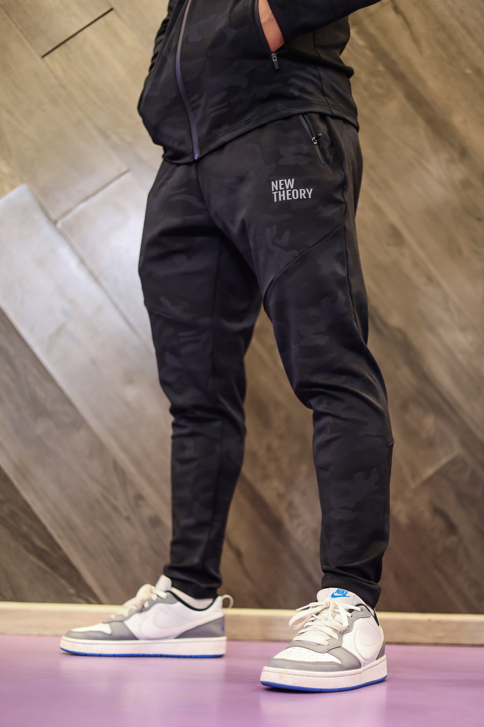 Camo Performance Jogger- Black