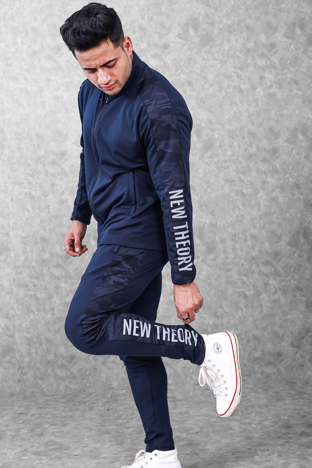 Active Camo Jogger- Navy