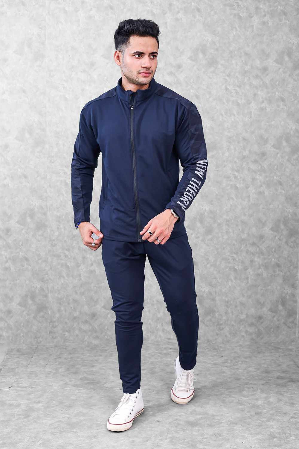 Active Camo Tracksuit- Navy