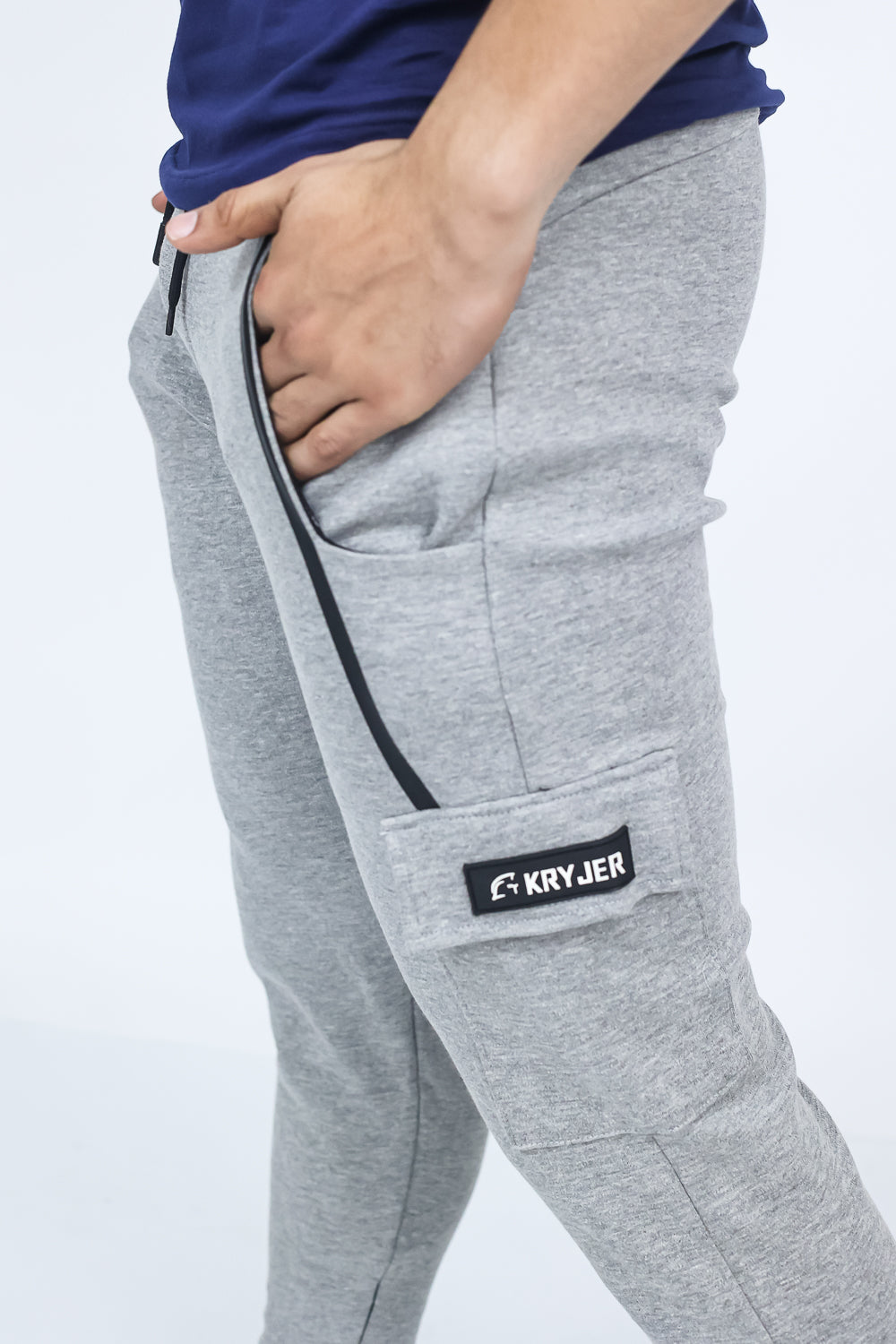 Kryjer X NTC Signature Cargo Jogger Light Grey