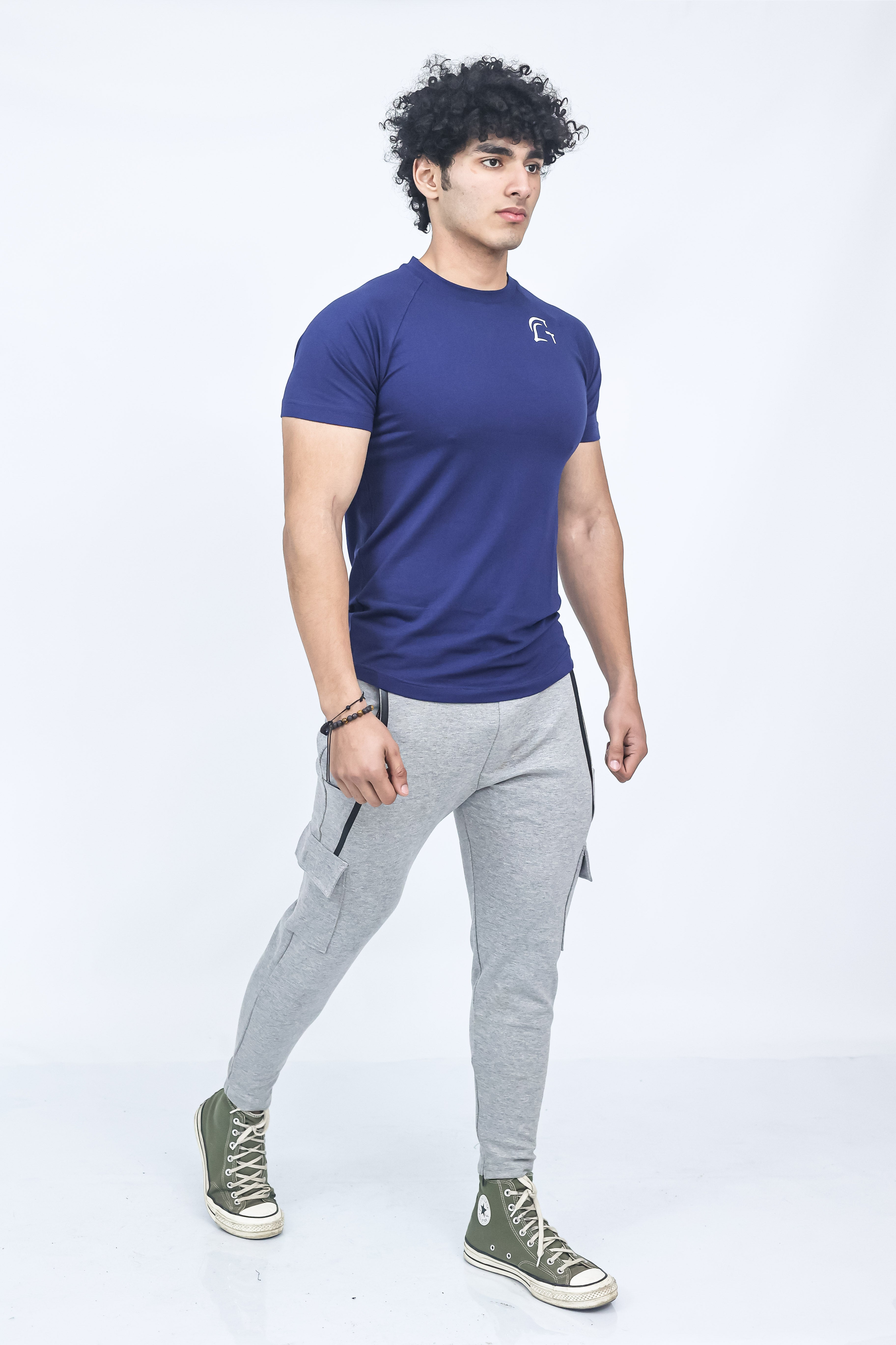 Kryjer X NTC Signature Half T-Shirt Navy