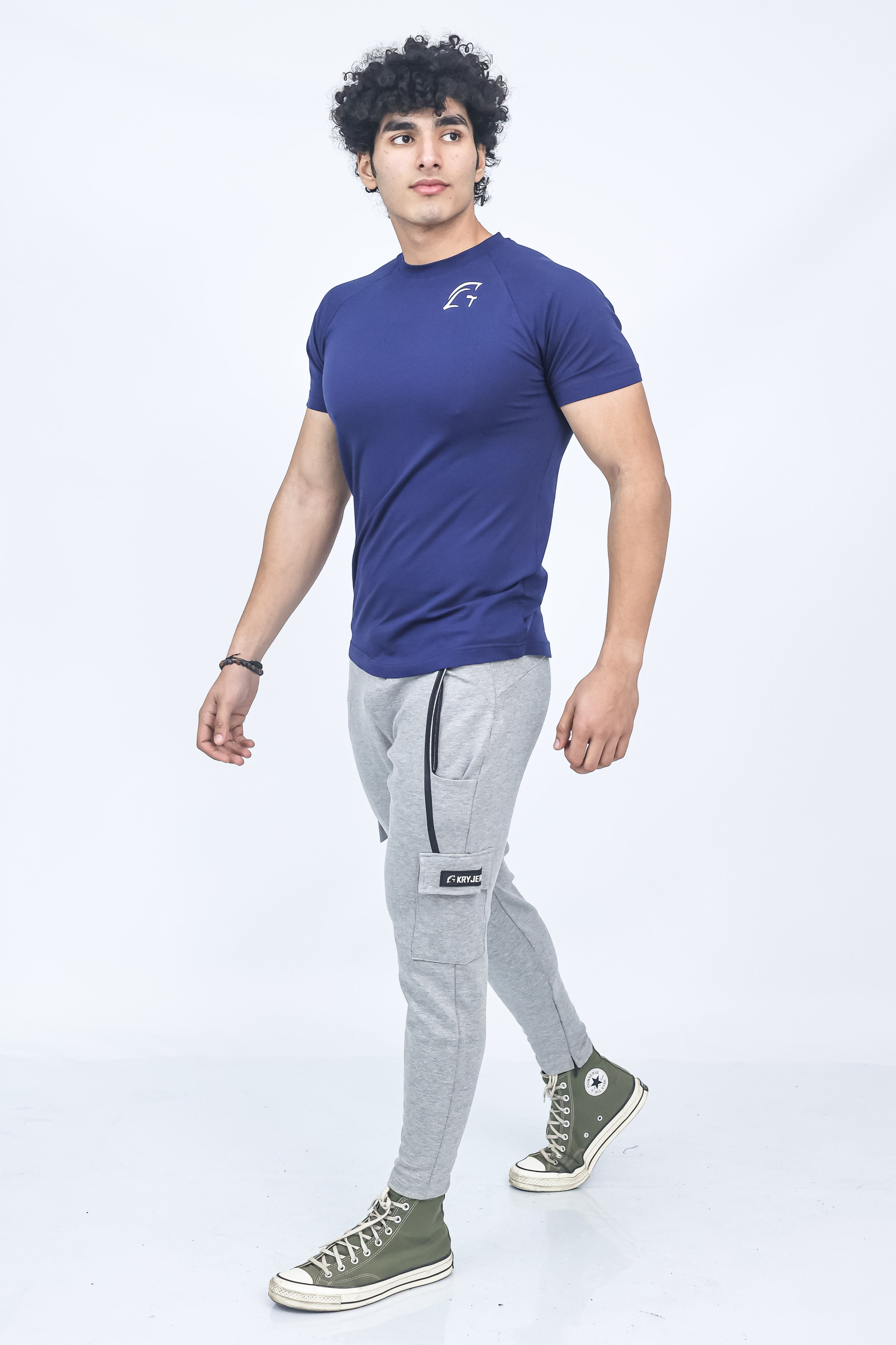 Kryjer X NTC Signature Half T-Shirt Navy