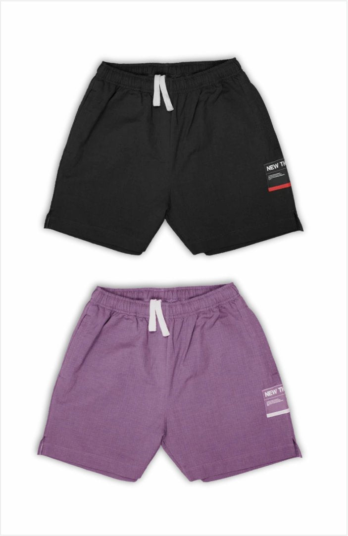 NT001 100% Cotton Shorts 5' inch 2pk