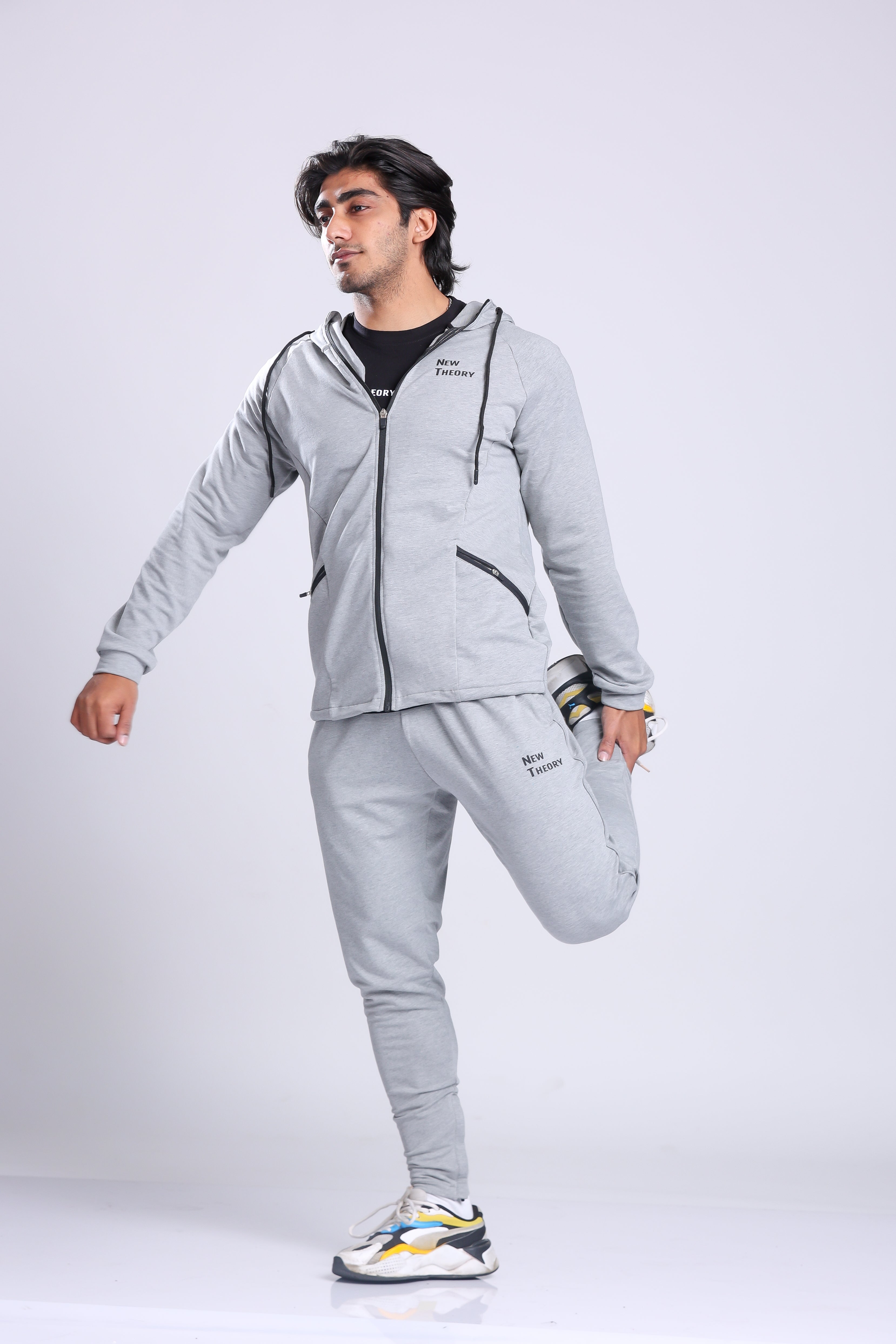 Athletic Training Tracksuit- Grey