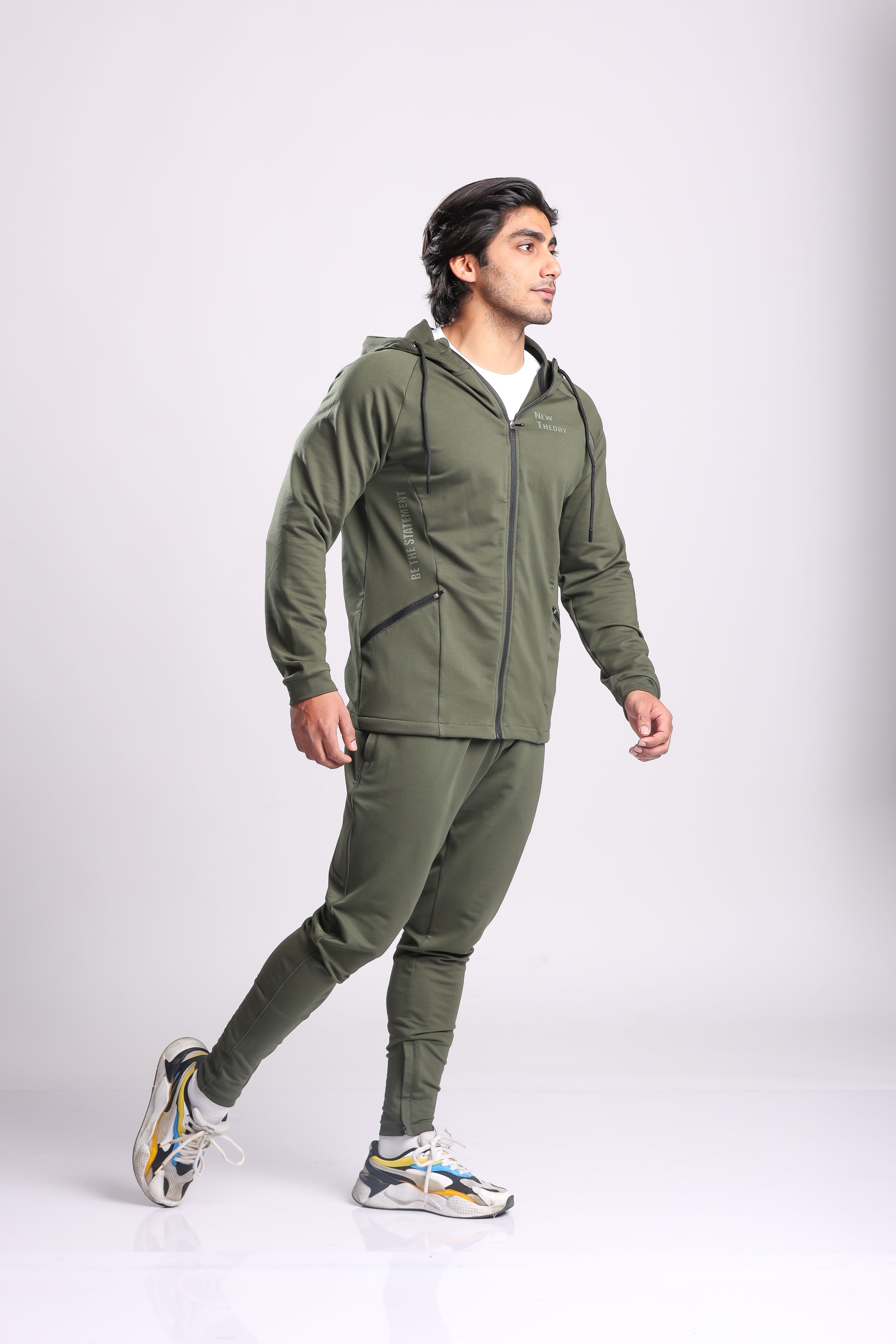 Athletic Training Tracksuit- Olive