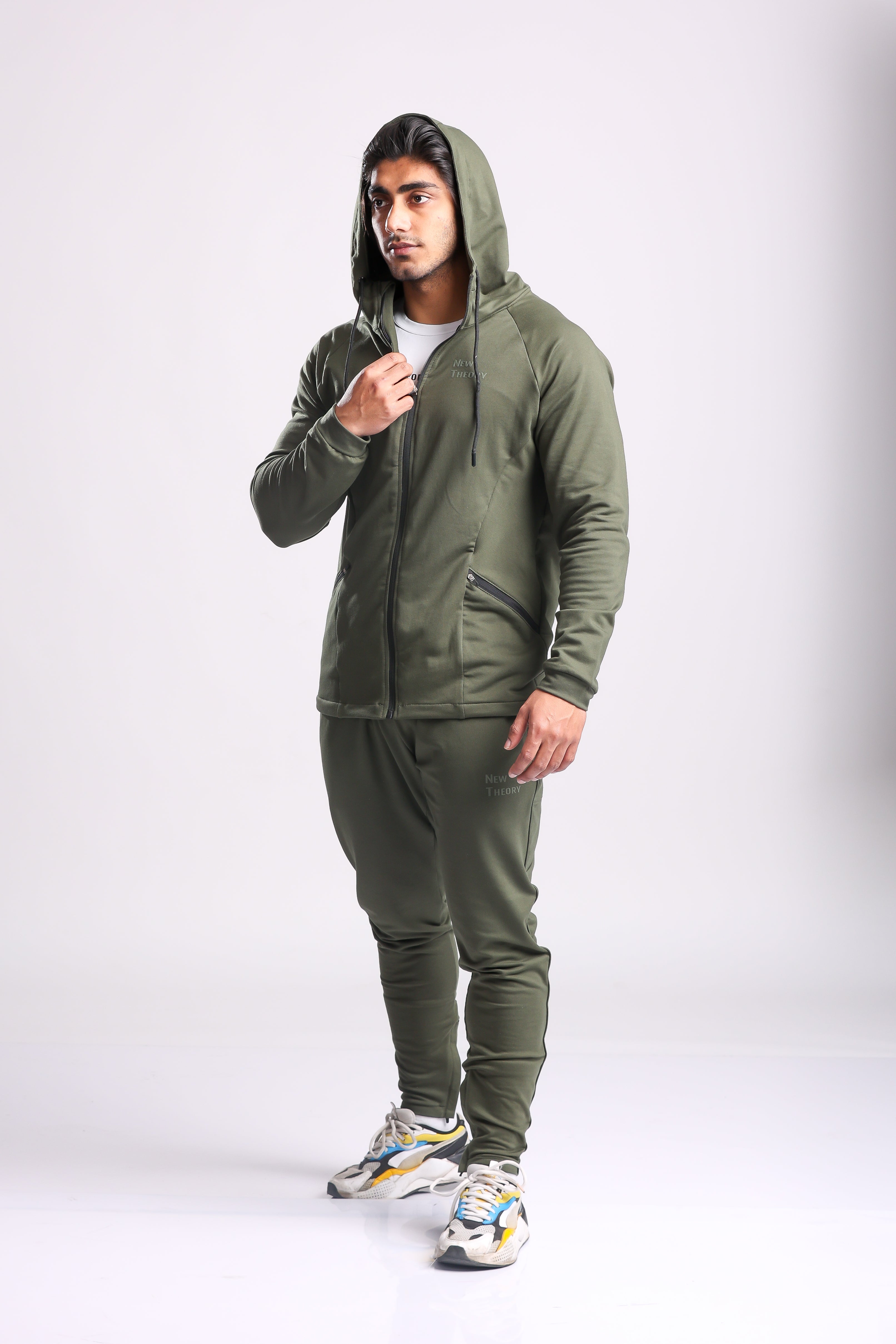 Athletic Training Tracksuit- Olive