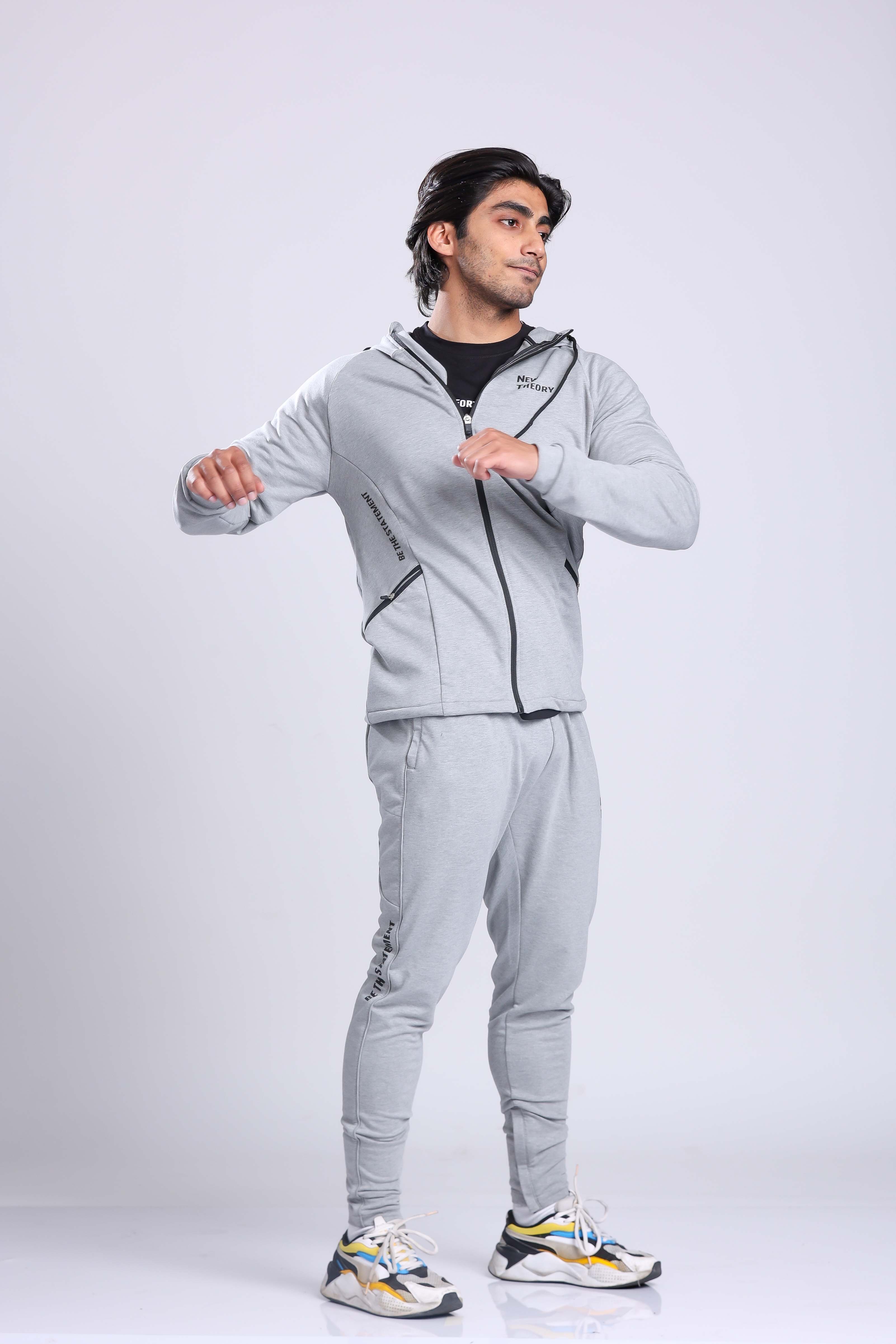 Athletic Training Tracksuit- Grey